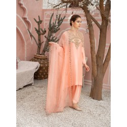 Vivid Tangerine Marigold Shalwar Kameez
