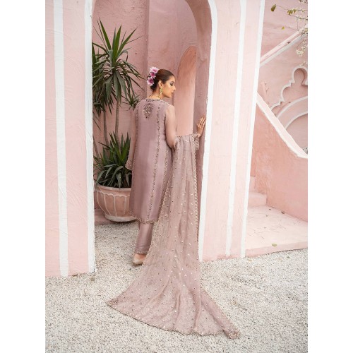 English Lavender Marigold Party Wear English Lavender Marigold Party Wear