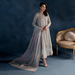 Ice Gray Marigold Pishwas Ice Gray Marigold Pishwas