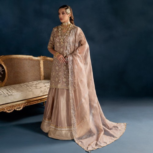 Burnished Brown Marigold Sharara
