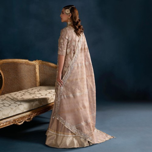 Burnished Brown Marigold Sharara
