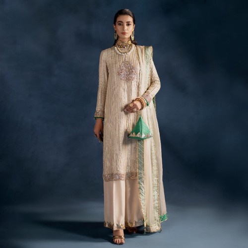 Champagne Pink Marigold Shirt and Culottes
