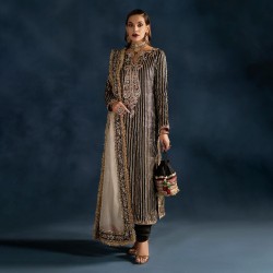 Black Marigold Ganga-Jamni Shirt and Chooridar Black Marigold Ganga-Jamni Shirt and Chooridar