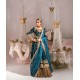 Deep Teal Coco Kalidaar with Hyderabadi Khara Dupatta
