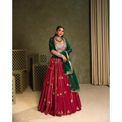 Crayola Maroon Balsam Lehenga