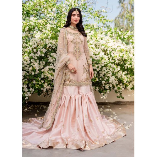 Rose Gold Snowflake Gharara