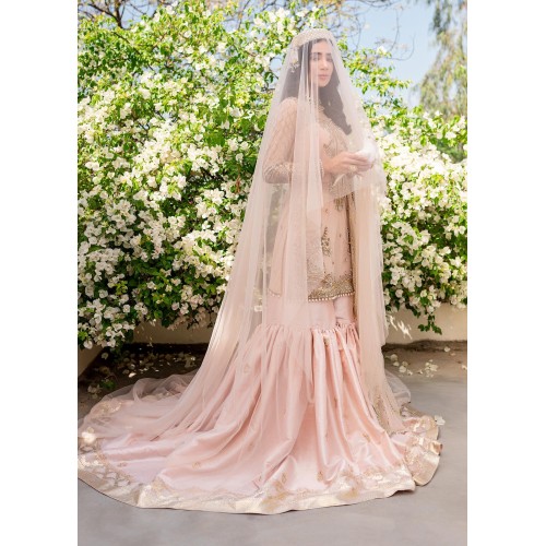 Rose Gold Snowflake Gharara