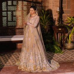 Crayola Peach Snowflake Lehenga Crayola Peach Snowflake Lehenga