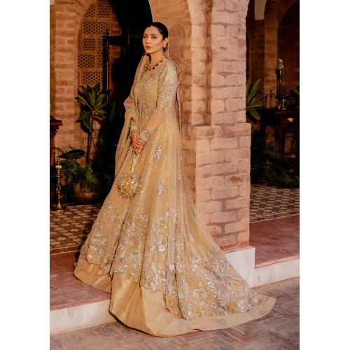 Crayola Peach Snowflake Lehenga