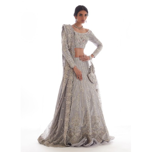 Silver Flora Lehenga Choli