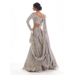 Silver Flora Lehenga Choli