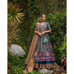 Celadon Blue Flora Kalidaar Angrakha