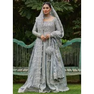 Turquoise Nude Flora Farshi Lehenga