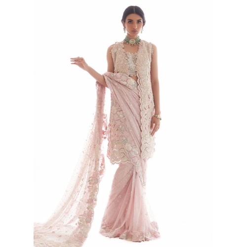 Tea Rose Flora Jacket and Saree Tea Rose Flora Jacket and Saree