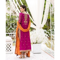 Magenta Dye Flora Trousers Suit Magenta Dye Flora Trousers Suit