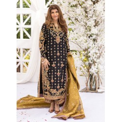 Black Flora Long Shirt and Izaar