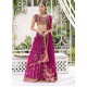 Byzantium and Magenta Dye Flora Lehenga Choli Byzantium and Magenta Dye Flora Lehenga Choli