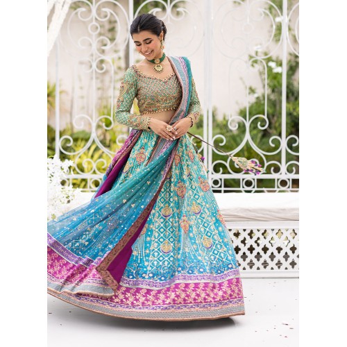 Ball Blue Flora Lehenga Choli
