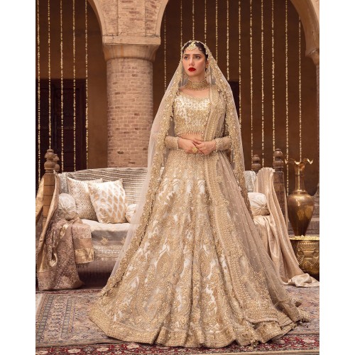 Champagne Blue Forsythia Lehenga Choli
