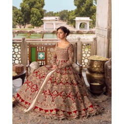 Carmine Forsythia Gown