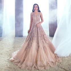 Light Peach Nerine Gown