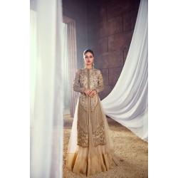 Peach Champagne Nerine Lehenga