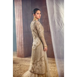 Peach Champagne Nerine Lehenga