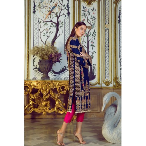 Dark Royal Blue Nerine Party Wear Dark Royal Blue Nerine Party Wear