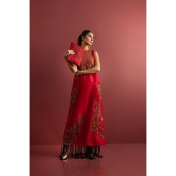 Crimson Glory Nerine Side Open Long Shirt
