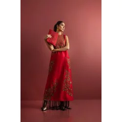 Crimson Glory Nerine Side Open Long Shirt