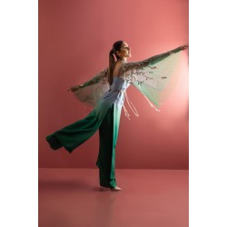 Blue Green Nerine Ombre Trousers Suit
