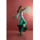 Blue Green Nerine Ombre Trousers Suit
