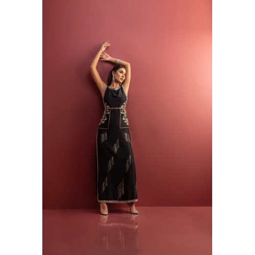 Black Nerine Party Wear