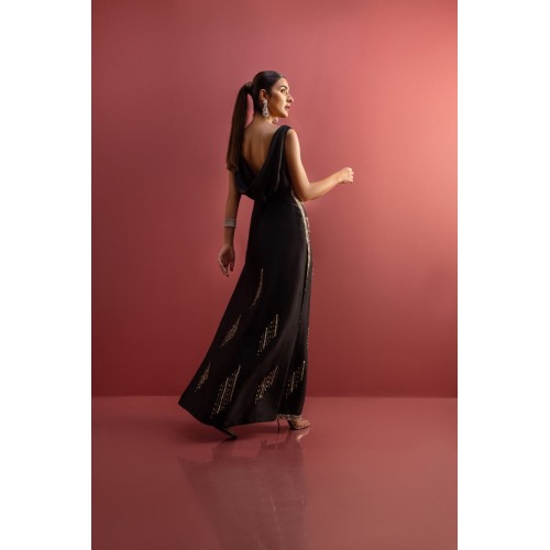Black Nerine Party Wear