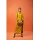 Mustard Nerine Side Open Long Shirt Mustard Nerine Side Open Long Shirt