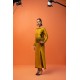 Mustard Nerine Side Open Long Shirt Mustard Nerine Side Open Long Shirt