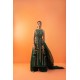 Dark Green Nerine Long Shirt and Palazzo Dark Green Nerine Long Shirt and Palazzo