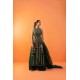 Dark Green Nerine Long Shirt and Palazzo Dark Green Nerine Long Shirt and Palazzo