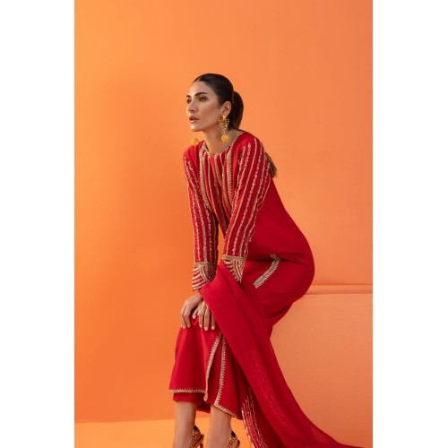 Amaranth Red Nerine Party Wear Amaranth Red Nerine Party Wear