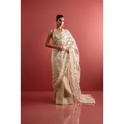 Almond Nerine Saree