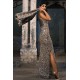Charcoal Nerine Maxi and Shrug