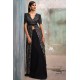 Black Nerine Long Shirt and Skirt