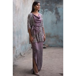 African Violet Nerine Jacket and Maxi