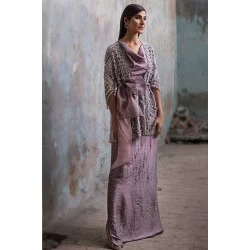 African Violet Nerine Jacket and Maxi