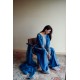 Dark Cerulean Nerine Shalwar Kameez