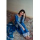 Dark Cerulean Nerine Shalwar Kameez
