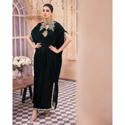 Dark Jungle Green Azalea Kaftan Dark Jungle Green Azalea Kaftan