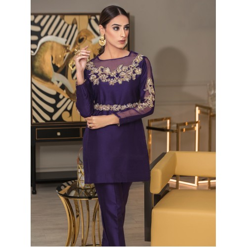 Russian Violet Azalea Party Wear
