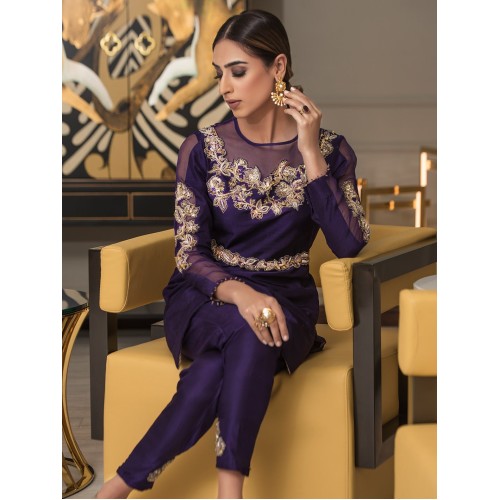 Russian Violet Azalea Party Wear