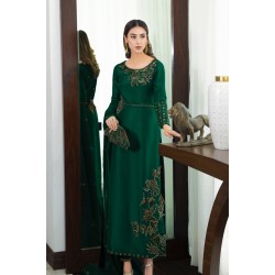 Bottle Green Azalea Party Wear